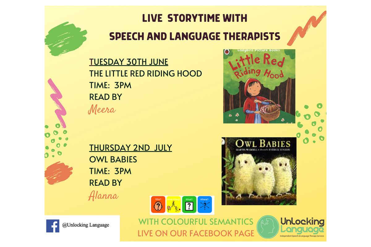 Children Resources - Owl Babies July 2020 - Unlocking Language