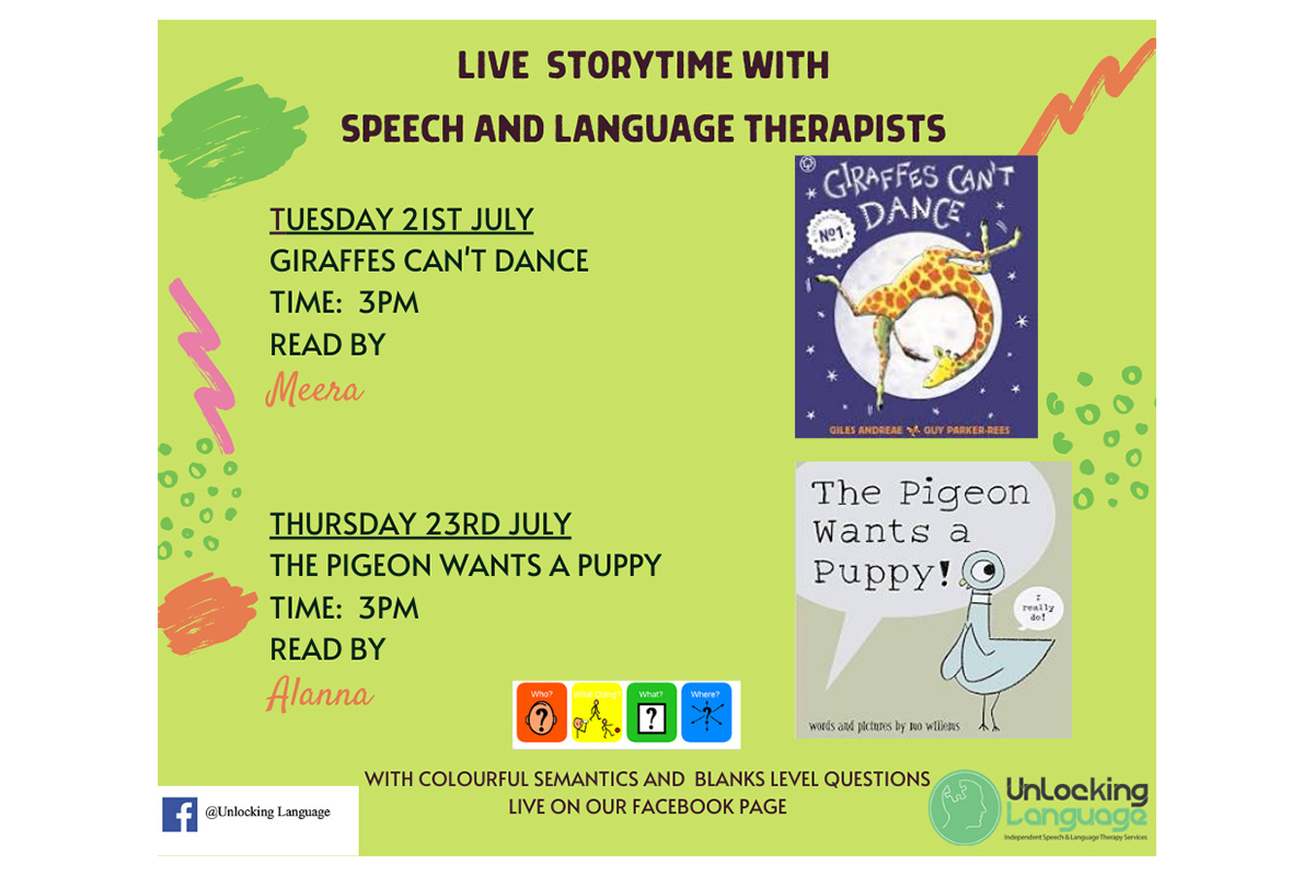 Children Resources - Pigeon Wants Puppy July 2020 - Unlocking Language