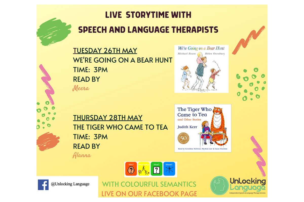 Children Resources - Tiger Came To Tea May 2020 - Unlocking Language